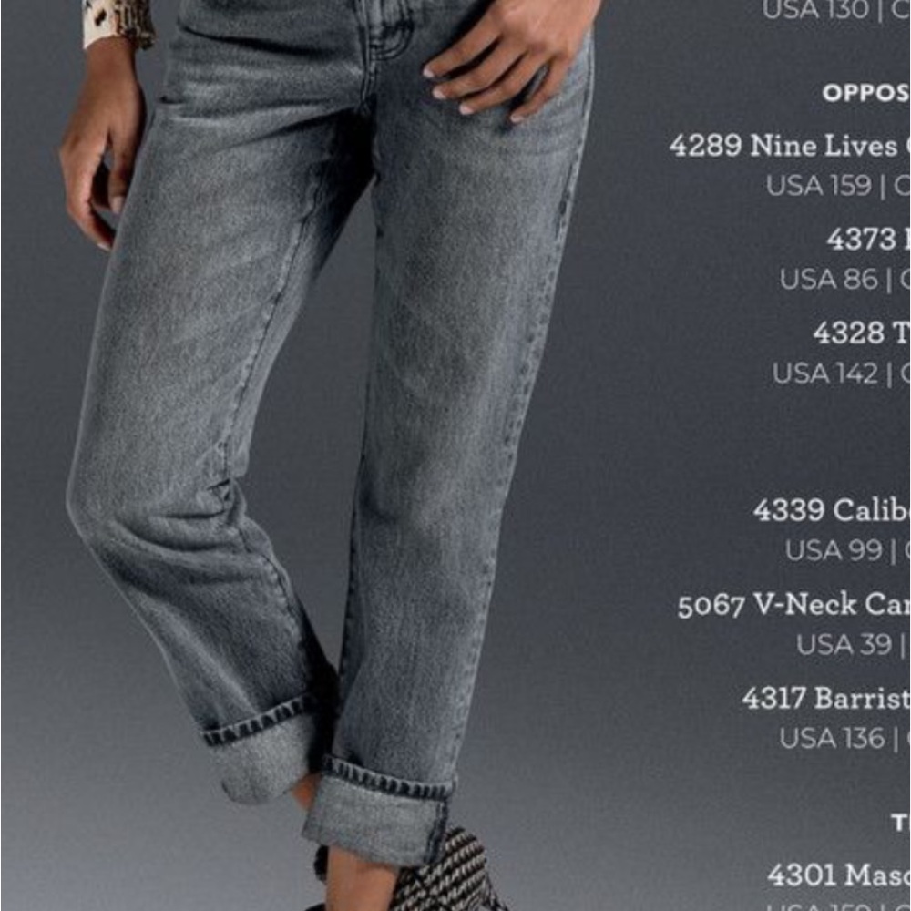 Cabi  100% boyfriend gray style # 4329 size 0